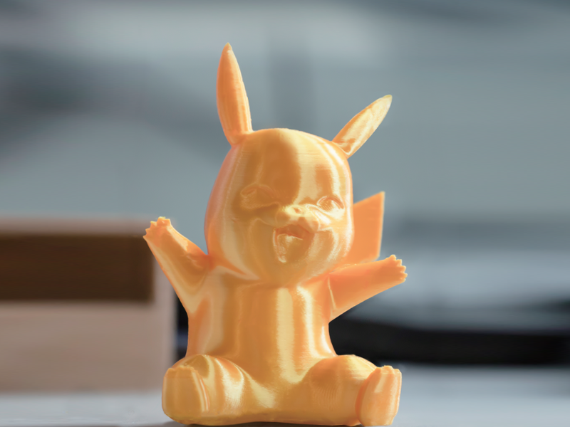 Figurine 3D imprimée avec le PLA Silk de R3D